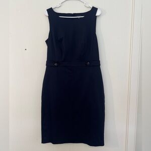 NWT Ann Taylor Navy Midi Dress